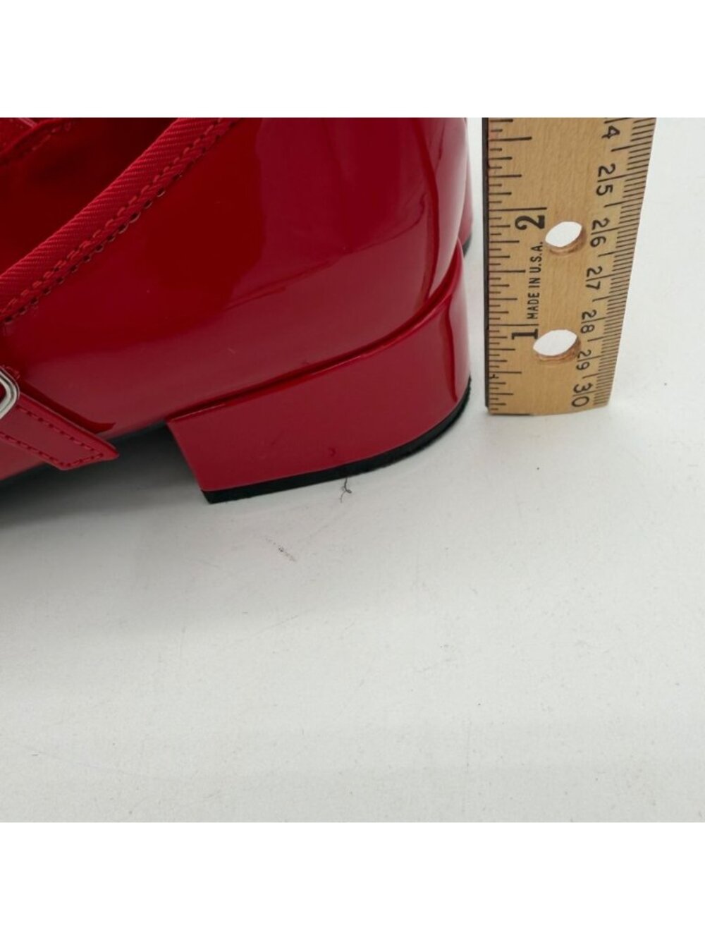 Madden Girl Tutuu block-heel Mary Jane flats red patent finish size 7.5M - Picture 9 of 9
